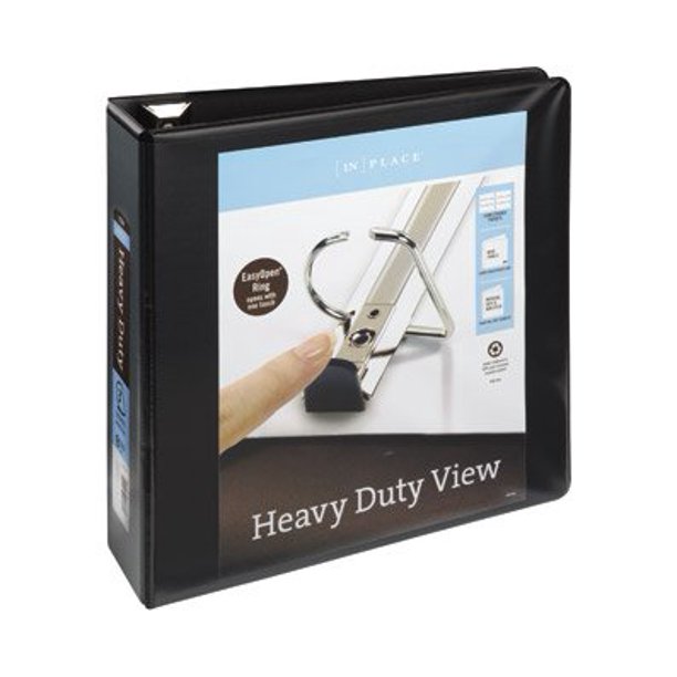 [IN]PLACE HeavyDuty View Binders with EZ Comfort DRing 3", Periwinkle