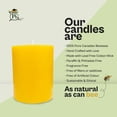 thumbnail image 2 of 9 cm Beeswax Pillar Candle by Paper Garden, 2 of 9