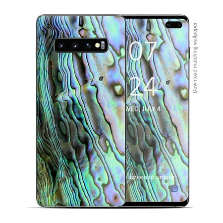 Skin Decal Vinyl Wrap for Samsung Galaxy S10 Plus - decal stickers skins cover - Aged Used Rough Dirty Brick Wall Panel