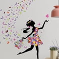 thumbnail image 3 of Wosthever Embellezca la decoración con varios temas y diseños pegatinas de pared pegatinas de pared de niña mariposa creativas Decoración del hogar, 3 of 6