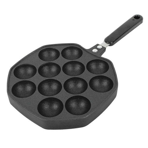 Takoyaki Pan 12 Molds Takoyaki Maker Skillet Aluminum Alloy Nonstick Grill Pan Cooking Plate for Octopus Balls Pancake