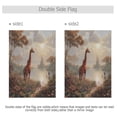 thumbnail image 4 of 28x40 inch Double-Sided Garden Flags Banners Vibrant Outdoor Decor for House Patio Outdoor Oil Painting Of Giraffe, 4 of 6