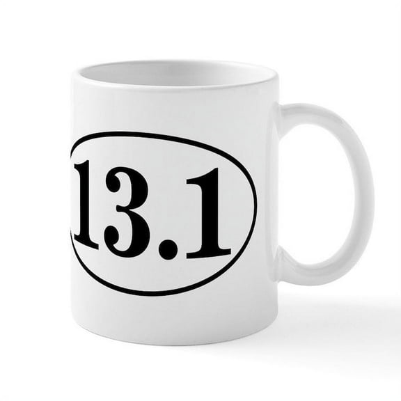 CafePress - 13.1 Half Marathon Mug - 11 oz Ceramic Mug - Novelty Coffee Tea Cup