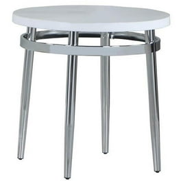 Meridian Furniture Acacia Round End Table - Gold Meridian Furniture Acacia Round End Table - Gold