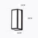thumbnail image 2 of Aplique de pared para exterior, aplique LED impermeable, lámpara de jardín sencilla para pasarela de balcón o villa (luz cálida - 18 W), 2 of 5