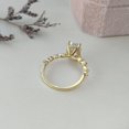 thumbnail image 7 of 3Ct Oval Cut Lab Created Diamond Engagement Ring In 14K Yellow Gold Plated, 7 of 7