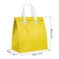 thumbnail image 2 of Insulated Take Away Bags, 25 Pcs Thermal Bags 11.8 x 7.9 x 12.6 Inch Yellow, 2 of 6