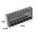 thumbnail image 4 of Ndcxsfigh Mezclador línea Ruido ultrabajo TYPE-C 5V 2A Mezclador bajos (6 canales), 4 of 9