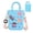 Blue, variant on Mini Rubber Tote Bag, EVA Waterproof Beach Tote for Little Girls And Woman, Silicone Hole Small Beach Tote for Travel Outdoor, Cute Rubber Beach Bag with 20 Charms & Adjustable Shoulder Strap