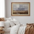 thumbnail image 3 of IDEA4WALL Premium Frame Wall Art Blue Cloudy Sky & Rangeland Antique Print Nature Wilderness Illustrations Fine Art Colorful Country Wall Decor for Living Room, Office - 26"x36" Natural, 3 of 5