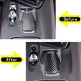 thumbnail image 5 of TINKI Real Carbon Fiber Gear Shifter Head Cover Fit for Chevrolet Corvette C8 Z06 Z51 2020 2021 2022 2023, Gear Shift Knob Cover Interior Gear Shifter Head Decoration Protection, 5 of 11