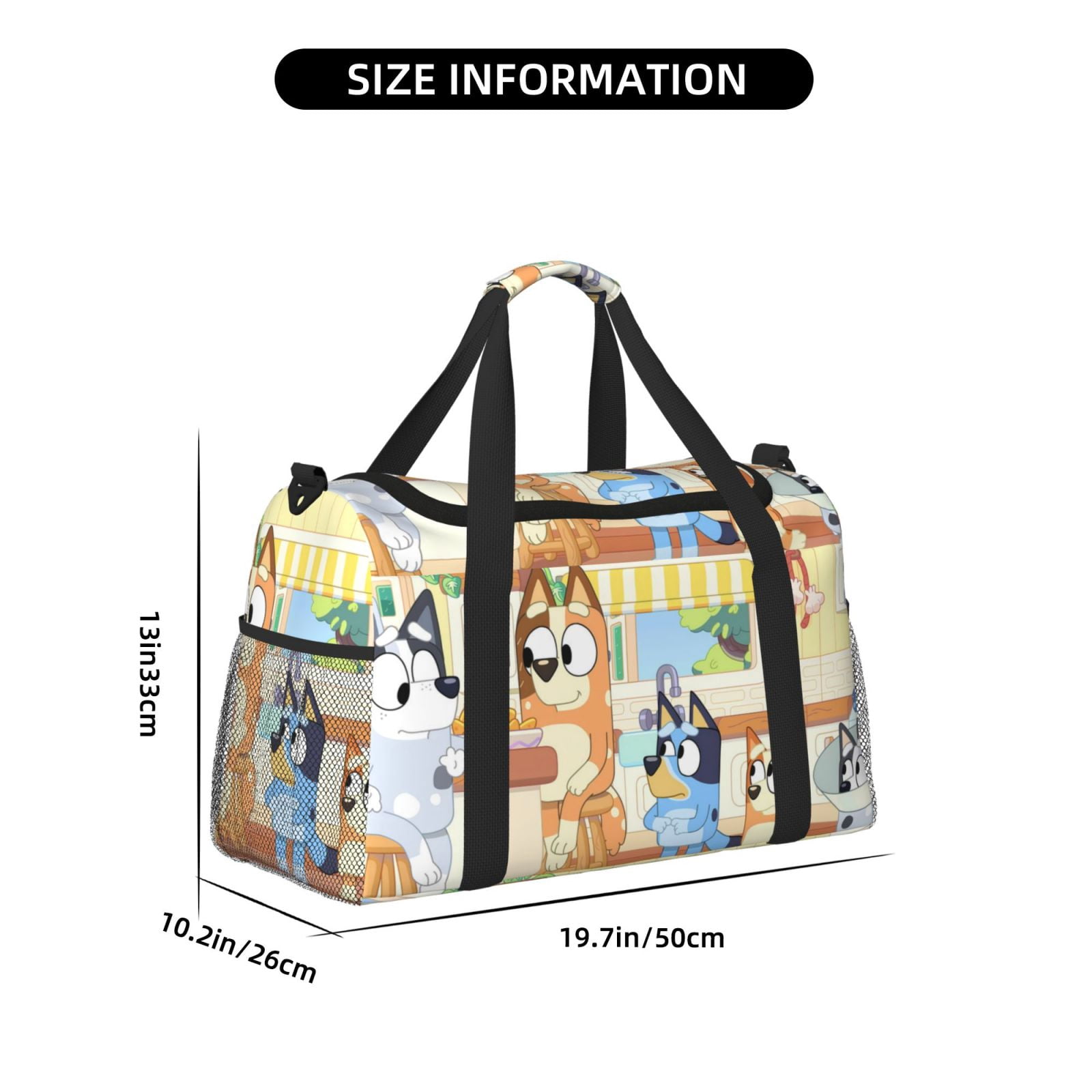 Netaao Bluey for Travel Duffle Bag,Weekender Carry On For Women, Travel Essentials Sport Gym Bag for Men