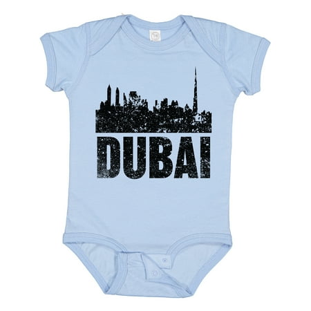

Inktastic Dubai City Skyline with Grunge Gift Baby Boy or Baby Girl Bodysuit