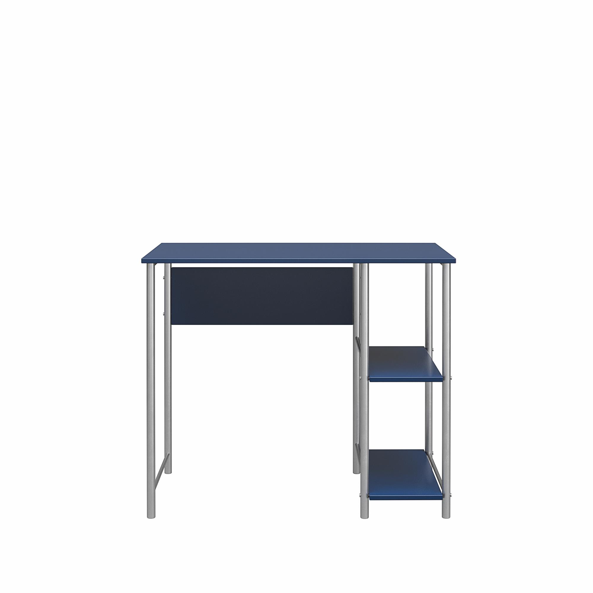 Mainstays Metal Student Computer Desk, Blue - image 3 of 8