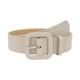 thumbnail image 1 of Cinturón de piel sintética para mujer, estilo casual, con hebilla metálica decorativa, ideal para abrigos. Beige, 1 of 9