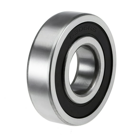 6306-2RS Deep Groove Ball Bearings Z2 30mmx72mmx19mm Double Shielded Carbon Steel