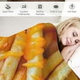 thumbnail image 3 of PRATYUS Food French Fries Blanket Cozy Soft Lightweight Flannel Throw Blanket for Bed Sofa Travel All Season  50x60in, 3 of 6