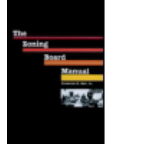 Pre-Owned Zoning Board Manual (Paperback) 0918286328 9780918286321