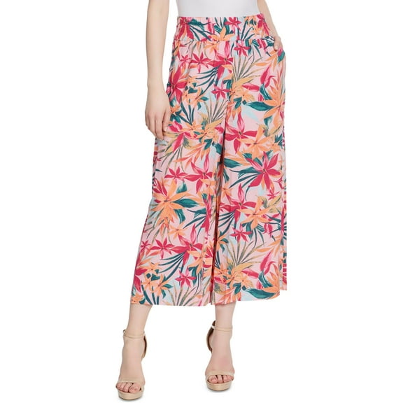 Jessica Simpson Womens Smocked Knit Wide Leg Pants