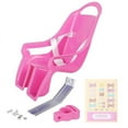 thumbnail image 1 of Asiento de Bicicleta Universal para MuñEcas con Pegatinas CalcomaníA Bricolaje Accesorios Bicicletas NiñAs y NiñOs, Rosa, 1 of 5