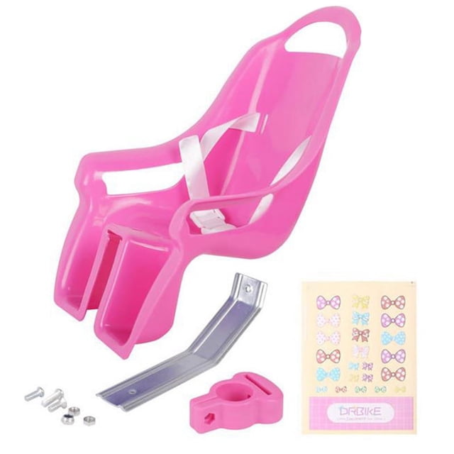 Asiento de Bicicleta Universal para MuñEcas con Pegatinas CalcomaníA Bricolaje Accesorios Bicicletas NiñAs y NiñOs, Rosa