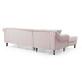 thumbnail image 2 of Glory Furniture Encino Velvet Sectional in Pink, 2 of 5