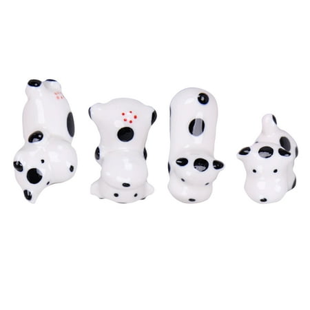 

Rosarivae 4pcs Ceramics Chopsticks Holder Cow Shape Chopsticks Holder Dinner Table Decor