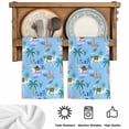 thumbnail image 5 of Desert Landscape Kitchen Towels Set of 2, Cute Camels Palm Trees Houses Leaves Blue Absorbent Dish Towels for Kitchen, Microfiber Hand Towel, Quick Drying Tea Towel for Cleaning Decorative Dishcloths, 5 of 7