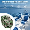 thumbnail image 6 of KUIFORTI Green Camo 2 Pack Boat Seat Cover Dustproof Pontoon Towel Seat Cover with Drawstring Weather Resistant Durable Helm Chair Protective Covers 23W x 21D x 24H Inch, 6 of 7