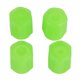 thumbnail image 1 of Uds. Tapa de vástago de válvula de neumático de coche cubierta de vástago de válvula de rueda de brillo nocturno fluorescente verde para motocicleta de coche, 1 of 5