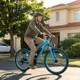thumbnail image 2 of Hopepeak Racer 26" Adult Electric Bike, Mountain Ebike with up to 20MPH, 48V 7.8Ah Battery 350W Motor Peak 1000W Electric Bicycle,Unisex (Blue), 2 of 5