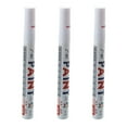 thumbnail image 1 of 3X White Permanent Car Tyre Tire Metal Paint Pen Marker, 1 of 6