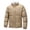 Khaki, variant on Maoxin Men's Coats and Jackets Fashionable Men's Solid Color Long Sleeve Hoodless Casual Outwear Jackets Black XL