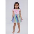 thumbnail image 5 of Dress Care Bears Cheer Bear Rainbow Girl 5T Rosa/Ombre, 5 of 5