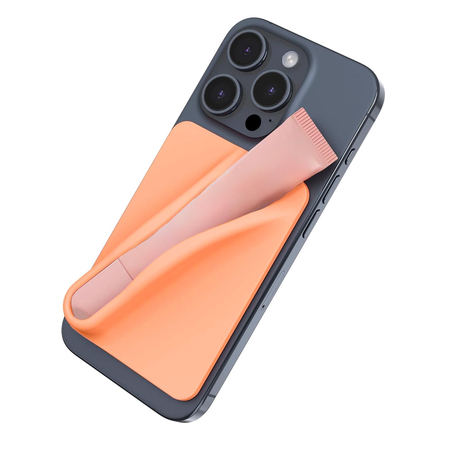 Soft Sleeve Holder for Lip Gloss Tubes - Orange