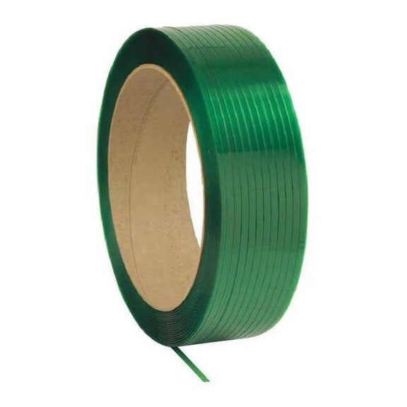 Manufacturer Varies Plastic Strapping,3600ft L,30 mil,Green 33RZ14