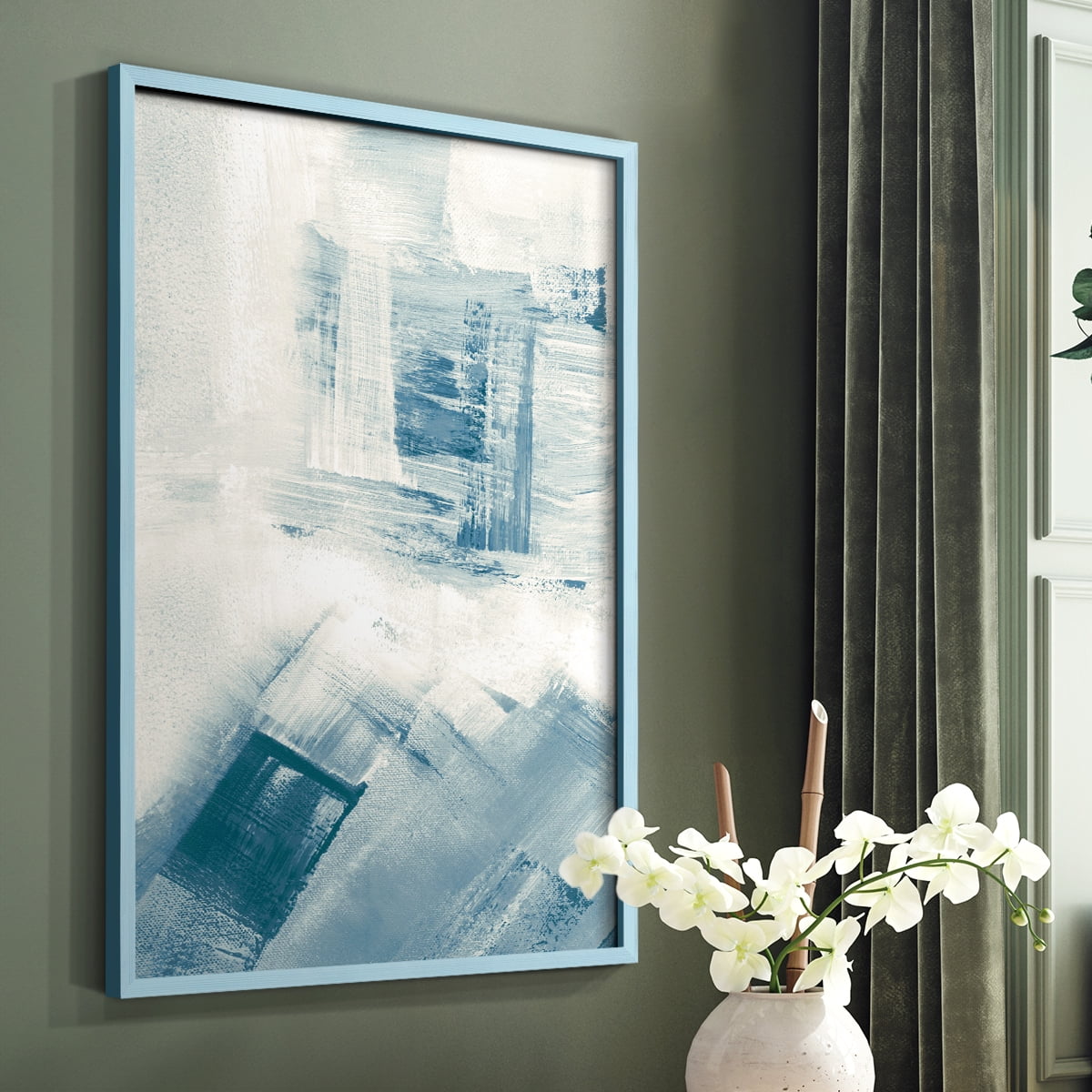 Wind Blown II Framed Print - Solid Wood in Single Picture Frame Solid Wood 2 Framed Print