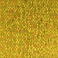 thumbnail image 1 of Ahgly Company Indoor Square Abstract Yellow Modern Area Rugs, 5' Square, 1 of 4