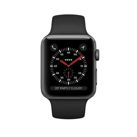 Apple Watch Series 3 (GPS + Cellular), 42mm Space Gray Aluminum