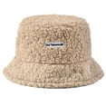 thumbnail image 1 of Women Bucket Hat Faux Wool Warm Lightweight Bucket Cap Fisherman Hat for Winter, 1 of 10