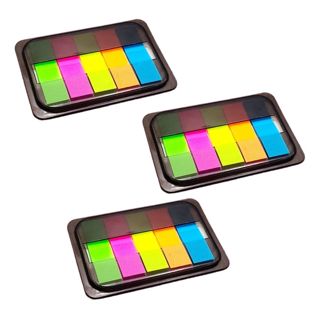 Self-adhesive Labels 300pcs Sticky Index Tabs Self Adhesive Waterproof Transparent Page Markers Labels for Books Files Notes