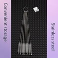 thumbnail image 6 of Jewexier 10Pack Straw Cleaner -  Long Stainless Steel Straw Brush for  Drinking Straws, Water Bottles and Pipes(9.8in*0.47in), 6 of 7