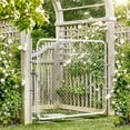 thumbnail image 3 of HITTITE Adjustable Chain Link Gate Kit, Anti-Rust Outdoor Garden Fence, Heavy Duty Pedestrian Walking Gate for Residential, Yard, Entry Way, 26"-72" Wide x 4' High, 3 of 8