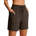 thumbnail image 4 of hotojiny Women's 5 Inch Hiking Shorts Quick Dry Lightweight Athletic Shorts Running Golf Summer Shorts with Zipper Pockets, 4 of 7