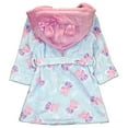 thumbnail image 2 of Peppa Pig Toddler Hooded Velvet Fleece Bathrobe, Aqua (Girl√¢¬Ä¬ôs), 2 of 8
