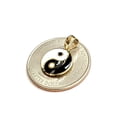 thumbnail image 6 of 14k solid yellow Gold yin ying yang Taoist symbol enamel Pendant 0.48" 1.1g, 6 of 12