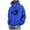 T-shirt - Blue, variante sur Chandail en Molleton Unisexe à Manches Longues avec Cordon de Serrage, Chandails en Molleton à Capuche Imprimés Mode avec Poche Kangourou Tenues Tendance Automne Hiver