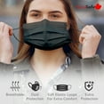 thumbnail image 4 of 50 Pcs - Masque Facial Jetable Noir TravelSafe Non Médical 50 Pcs, 4 of 7