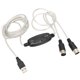 thumbnail image 1 of Adaptador de cable MIDI, convertidor de cable USB a MIDI Longitud conveniente de 2 m para computadora portátil para estudio de música para Windows, 1 of 8