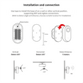 thumbnail image 2 of Graffiti Smart Zigbee Millimeter Wave Human Presence Sensor Pir Human Motion Sensor Battery Powered Sensor, 2 of 8